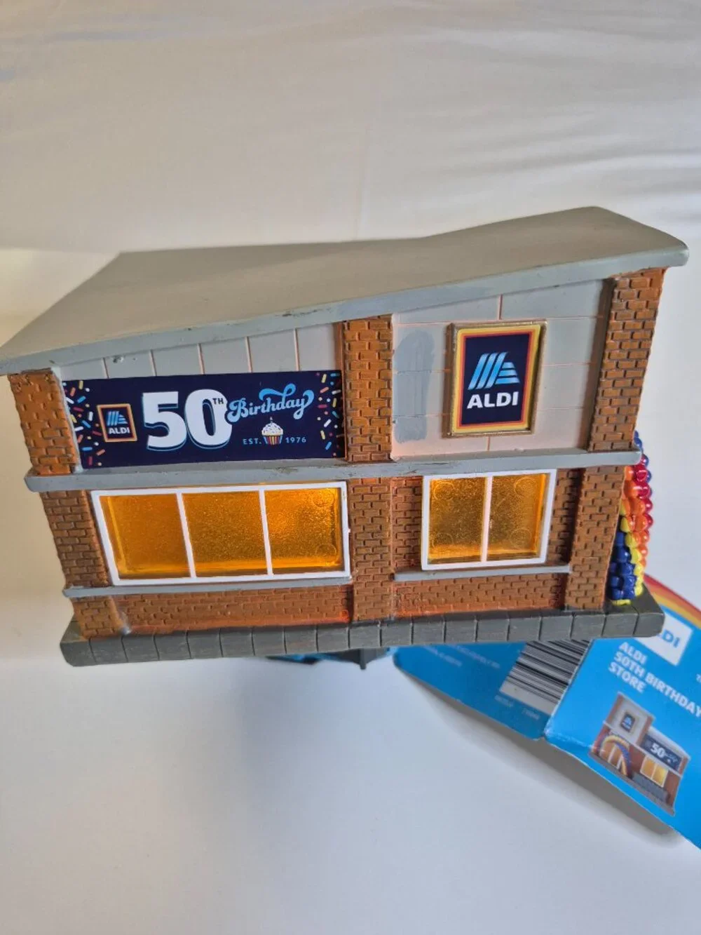 Aldi 50th Birthday Store Light Up! Balloon Arch + Aldi Die Cast US Truck, NEW